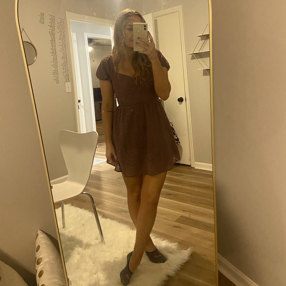 Purple altard state mini dress